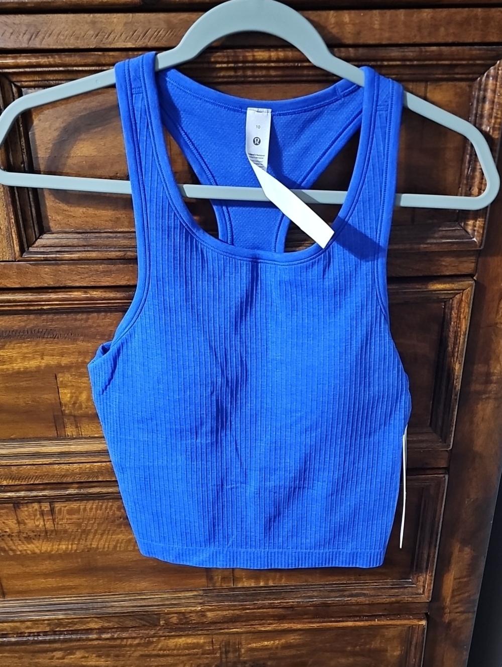 Lululemon Ebb To Street Cropped Racerback Tank!! Nwts, Sz 10 CEBL